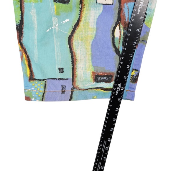 On The Brink Now Explosion Mens 38 Shorts Abstract Skater Button Fly Measures 34 - Picture 6 of 7